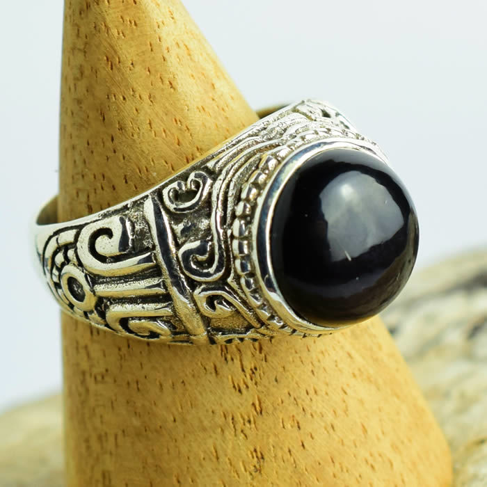 bague homme obsidienne bague homme obsidienne